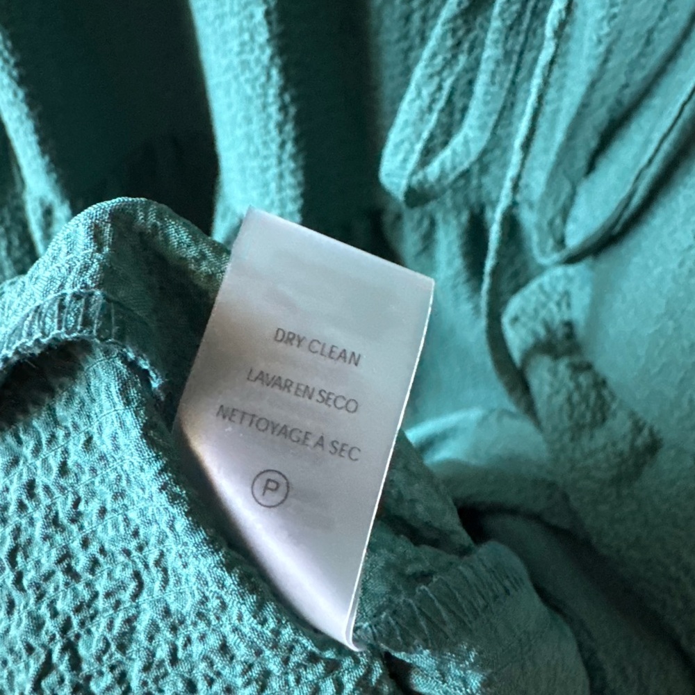Calvin Klein - Teal Popover Tie Midi Dress - Picture 5 of 6